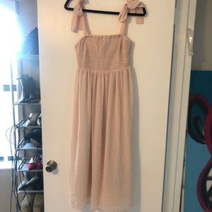 Pink Jumper with dot and bow detail